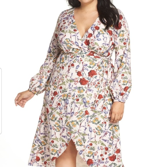 Hi-Lo Wrap Dress - Picture 2 of 4